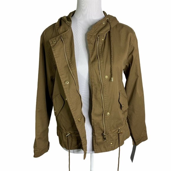 Bella Donna Hooded Waist String Anorak Jacket - Picture 10 of 12